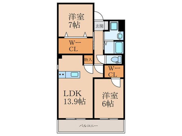 仮）戸畑区天籟寺新築マンションの物件間取画像